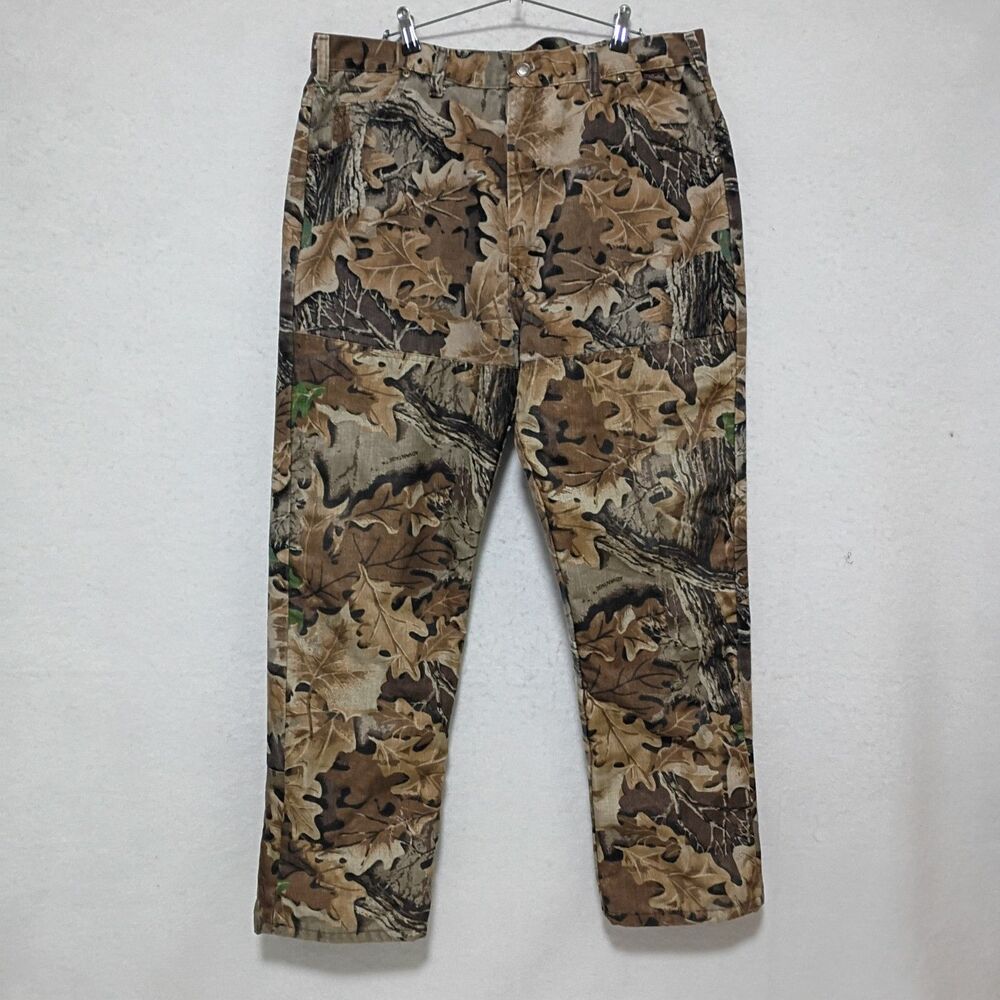 Vintage Walls Hunting Pants Mens 36x30 Nylon Reinforced Camo Made USA